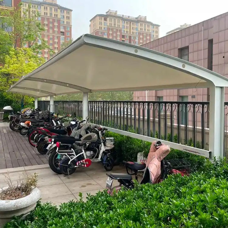 新田县膜结构电动车棚